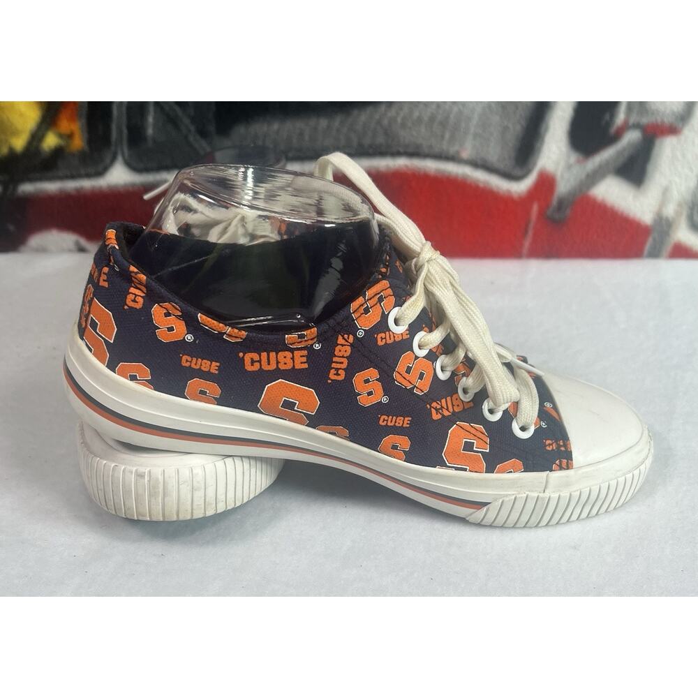 FOCO Women's NCAA College Syracuse University Low Top Canvas Sneakers Shoes S‎ 9
